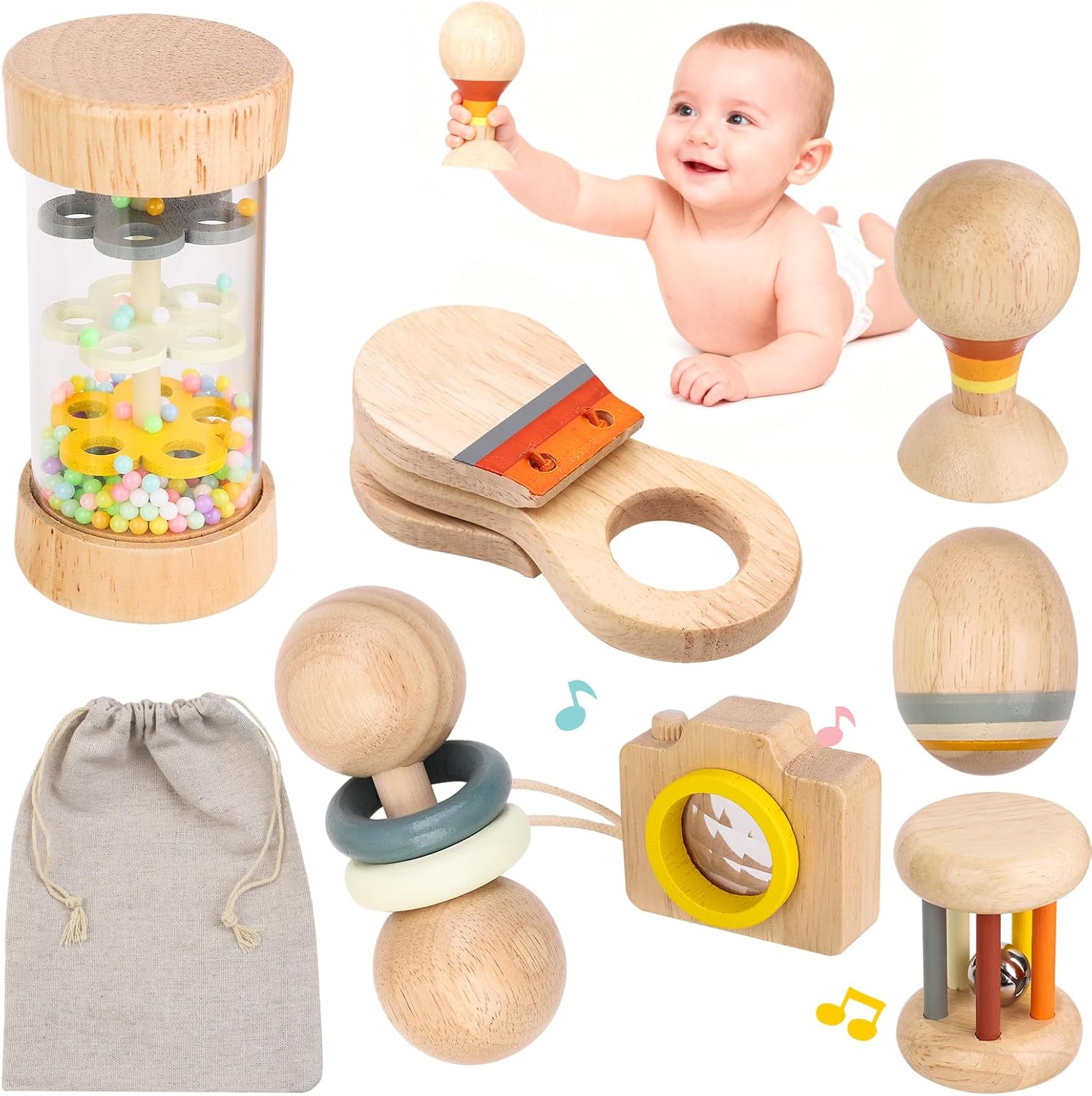 Montessori Wooden Baby Toys